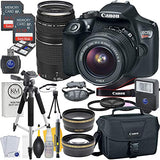 Canon EOS Rebel T6 DSLR Camera w/ EF-S 18-55mm Lens + EF 75-300mm Lens + 2 X 32 GB Memory + Premium