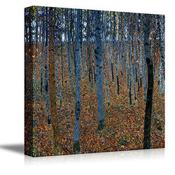 wall26 - Beech Grove by Gustav Klimt - Canvas Print Wall Art Famous Oil Painting Reproduction - 24" x 24"