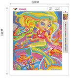 DIY 5D Diamond Painting Kits for Kids Adults Beginners Small Full Drill Embroidery Dotz Art Christmas Gift by TOCARE,30x35cm Cartoon Mermaid