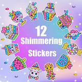 HFCBO Gem Diamond Painting Kits for Kids-Arts and Crafts for Girls & Boys Ages 6-8 8-10 10-12-Make Your Own Stickers and Suncatchers((Sweets)