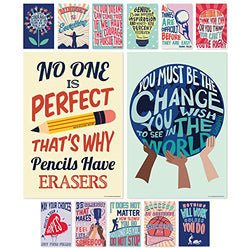 Sweetzer & Orange Growth Mindset Posters for Middle and High School Classroom Decorations – Set of 13 Motivational Posters, Inspirational Posters and Quote Posters! 15 x 22” Large Poster Bundle