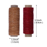 BUTUZE 660Yards Leather Sewing Waxed Thread - 150D 55Yards Per Spool Stitching Thread for Leather Craft DIY/Bookbinding/Shoe Repairing/Leather Projects