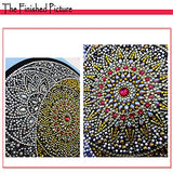 DIY 5D Diamond Painting, Special Large Crystal Rhinestones, Mandala Moon Sun, Diamond Paintings Art Dotz Triptych Multi Picture Pearl Mosaic Kits for Adults Wall Decor RuBos