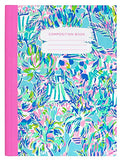 Lilly Pulitzer Colorful Composition Notebook Set of 2, College Ruled Paper, 7.5" x 9.5" Journals with 80 Lined Pages Each, Cabana Cocktail & Party All the Tide