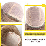 1/3 BJD 9-10 Inch Doll Wig Heat Resistant Synthetic Light Blonde Long Deep Wave Curly Hair for 1/3 1/4 1/6 1/8 bjd Doll Wig