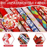 Tudomro 30 Pieces Japanese Style Fabric Squares 8 x 10 Inch Fabric Bundle Squares Patchwork, Wrapping Cloth Quilting Fabric Bundles for DIY Patchwork Sewing Supplies (Fresh Style)