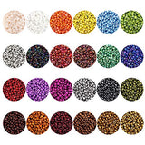 UOONY 35000 pcs Bracelet Beads for Jewelry Making Kit, Bead Craft Kit Set, 2mmGlass Seed Letter Alphabet Beads DIY Art and Craft with 2 Rolls of Cord Elastic String and 10 Charms and Rings