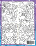 Mermaid Coloring Book: An Adult Coloring Book with Cute Mermaids, Ocean Animals, Tropical Beaches, and Fantasy Scenes for Relaxation