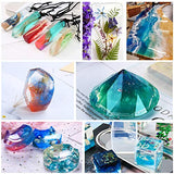 Epoxy Resin Crystal Clear Kit 14 Oz Coating Casting Resin Starter Kit with Resin Pigment for Beginners Jewelry Tumblers Arts Crafts, Mixing Sticks, Silicone Cups, Gloves, Pipettes