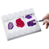 MEEDEN 12-Well Sealed Cup Contour Palette- Plastic Artist Paint Palette with 12 Removable Cups