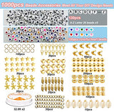 kinearcharms 4724pcs Clay Beads Kit,Flat Round Heishi Beads,Fruit Handmade Polymer Clay Beads,5 Sets A-Z Letter Beads 12 Various Beads Charms kit for DIY Bracelet Jewelry Making kit