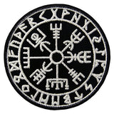 EmbTao Glow In Dark Vegvisir Viking Compass Norse Rune Morale Tactical Embroidered Applique