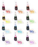 ColorIt Liquid Watercolor Ink Set of 24 Colors - Vibrant, Water-Based Dye Ink Colors, Non-Toxic, 1oz Watercolor Refills for ColorIt Watercolor Brush Pens