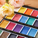 Paul Rubens Watercolor Paint Set, 36 GUCAI Classical Pearlescent Colors Solid Paints, Strong Coverage, Good Lightfastness, Ideal for Illustrators, Artists, Painters, Students