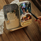 Decdeal Funny Wooden Puzzle Box Theater, for Home Decoration Kids Toy Gift, DIY Miniature Dollhouse Model with 6 Scenes