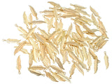 100pcs Indian Feather Charms Pendants Easter Angel Wing Feather Dangle Charm for DIY Crafting Bracelet Necklace Jewelry Making Findings(Gold Tone)