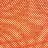 Cotton Printed Polka Dot Fabric 45" Wide 100% Cotton By The Yard Orange