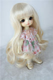 BJD Wig JD148 5-6inch 13-15Long Wave Vora Synthetic Mohair BJD Doll Wigs (Blond, 5-6inch)