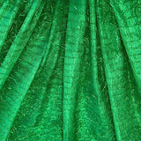 Metallic Eyelash Uragiri Lame Fabric Long Hair Shiny 60" Wide BTY (Kelly Green)