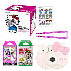 Fujifilm Instax Mini "Hello Kitty" Instant Camera Set! with Instax Mini Film, Twin Pack (20 Shoots)