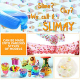 Parts3A Slime Kit for Girls Boys - Luminous and Transparent DIY Slime Making kit which Contains DIY Handmade Fluffy slimes, Glitters, Fruits Slices, Squeeze Stress Relief Toy, DIY Slime Painting.