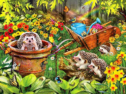 The Hedgehog Family 5D DIY Diamond Painting Kits for Adults Full Drill Crystal Rhinestone Embroidery Cross Stitch Arts Craft Canvas Wall Decor(21.65x17.7inches)