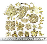 ALL in ONE Mixed Antique Bronze/gold/platinum Alloy Pendants Beads Charms Chains Connectors Jewelry