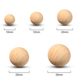 88 Pieces Wood Ball Wood Craft Balls Unfinished Round Wooden Balls for DIY Craft Projects Jewelry Making Art Design in 5 Sizes