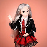 W&HH BJD Doll,1/4 SD Dolls 18Inch 18 Ball Jointed Dolls with Clothes Outfit Shoes Wig Hair Makeup Best Gift for Girls