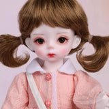 BJD Doll 1/6 SD Dolls 26Cm 10 Inch Ball Jointed Doll DIY Toys Full Set,Pink Dress,with Clothes Shoes Wig Hair Makeup