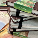 tumuarta Watercolor Journal, 3.5x5.5”, 140 LB, 300 GSM, Cotton Paper, Cold Press, 24 Sheets, 48 Pages, Watercolor Paper Sketchbooks for Use As Travel Notebook On The Go, Elastic Band and Bookmark