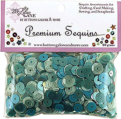 Buttons Galore PS714 20g Sea 28 Lilac Lane Premium Sequins, Multicolor