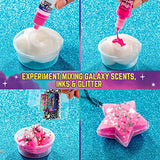 GirlZone Cosmic Cloud Slime Kit, Premade Galaxy Slime Kit for Girls with Cloud Slimes, Slime Glitter, Inks, Glow in The Dark Slime Moon Confetti and More, Fun Gift Idea and Slime Kit for Girls 10-12