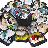 INTMALTE Explosion Box,Picture Gift Box for Boyfriend & Girlfriend Creative Album Box for Marriage Proposals Making Surprise Birthday (Black)