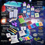 Galaxy Slime Kit, FunKidz Slime Making Supplies Stress Relief Toy Metallic Glow in Dark Glitter Fluffy Cloud Colorful Foam Butter Slime Craft Science Kits for Girls and Boys