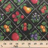 Fruits Print Fabric Cotton Polyester Broadcloth By The Yard 60" inches wide