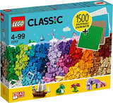 LEGO 11717 Classic Bricks Bricks Plates Large Creative Box, Building Set for Kids 4+ Years Old with Wheels, Windows, Doors & 4 Baseplates