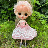 leoglint Blythe Doll Clothes, Dress Clothing for Blythe Doll 30 cm 1/6 Bjd Dolls Azone ICY Licca Doll