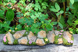 Twig & Flower The Miniature Fairy Garden Walkway With lovely Hand Painted Flowers and Fairy moss by