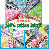 180Pcs Cotton Fabric Bundle,Pre-Cut Quilt Squares,DIY Sewing Quarters Bundle for DIY Sewing Scrapbooking Quilting Dot Pattern,4x4Inch
