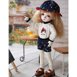 1/6 BJD Doll 26 cm 10 Inch 19 Ball Joints SD Dolls +Clothes + Wig + Skirt + Shoes + Socks, Surprise Doll Best Gift for Girls