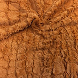 Faux Fur Fabric Short Pile 60" wide Sold By The Yard Shag Reptile Rust