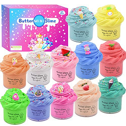 WANIBALUO 12 Pack Butter Slime Kit ,Mini Scented Slime for Kids Party Favor,Stress Relief Toy for Girls and Boys,Soft and Stretchy
