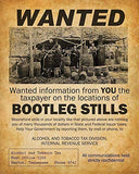 Bootleggers Wanted Art Prints - Set of Four Photos (8x10) Unframed - Makes a Great Gift Under $20 for Home Brewers, Home Bars or Man Cave Decor