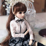 Y&D BJD Doll 1/3 SD Dolls 23.6 inch Ball Jointed Doll with All Clothes Wigs Shoes Makeup DIY Toys 100% Handmade Best Birthday Gift for Girls,D