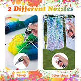 JOYXEON Tie Dye Kit, One Step Tie Dye Kits All-in-1 Tie Dye Set with Spray Nozzles, Rubber Bands, Gloves, Apron, Table Covers, Hair Band for Craft Arts Fabric Textile for Kid and Adult (32 Colors)