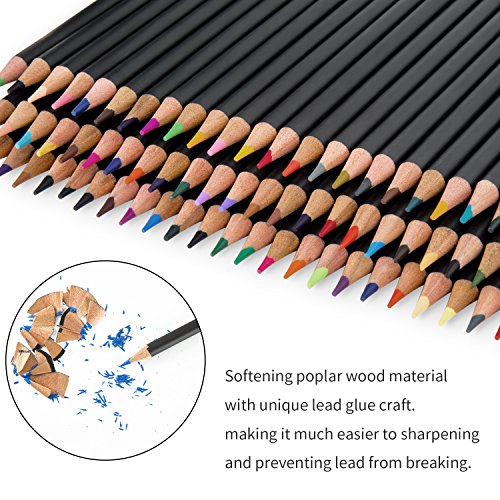 Soucolor 72-Color Colored Pencils for Coloring Books, Soft Core, Artist  Sketching Drawing Pencils Art Craft Supplies, Coloring Pencils Set Gift for
