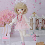 Y&D 1/6 BJD Doll SD Doll 26CM 10 inch Full Set of Spherical Joint Doll with Clothes Shoes Wig Free Makeup Christmas Day Gift for Girls