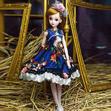 BJD Doll 23.6 Inch Girl Ball Jointed Reborn Dolls Dress Up Princess Set Birthday Xmas Best Gift HMYH