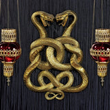 Design Toscano Egyptian Infinity Cobra Twins Wall Plaque,Gold,19 Inch